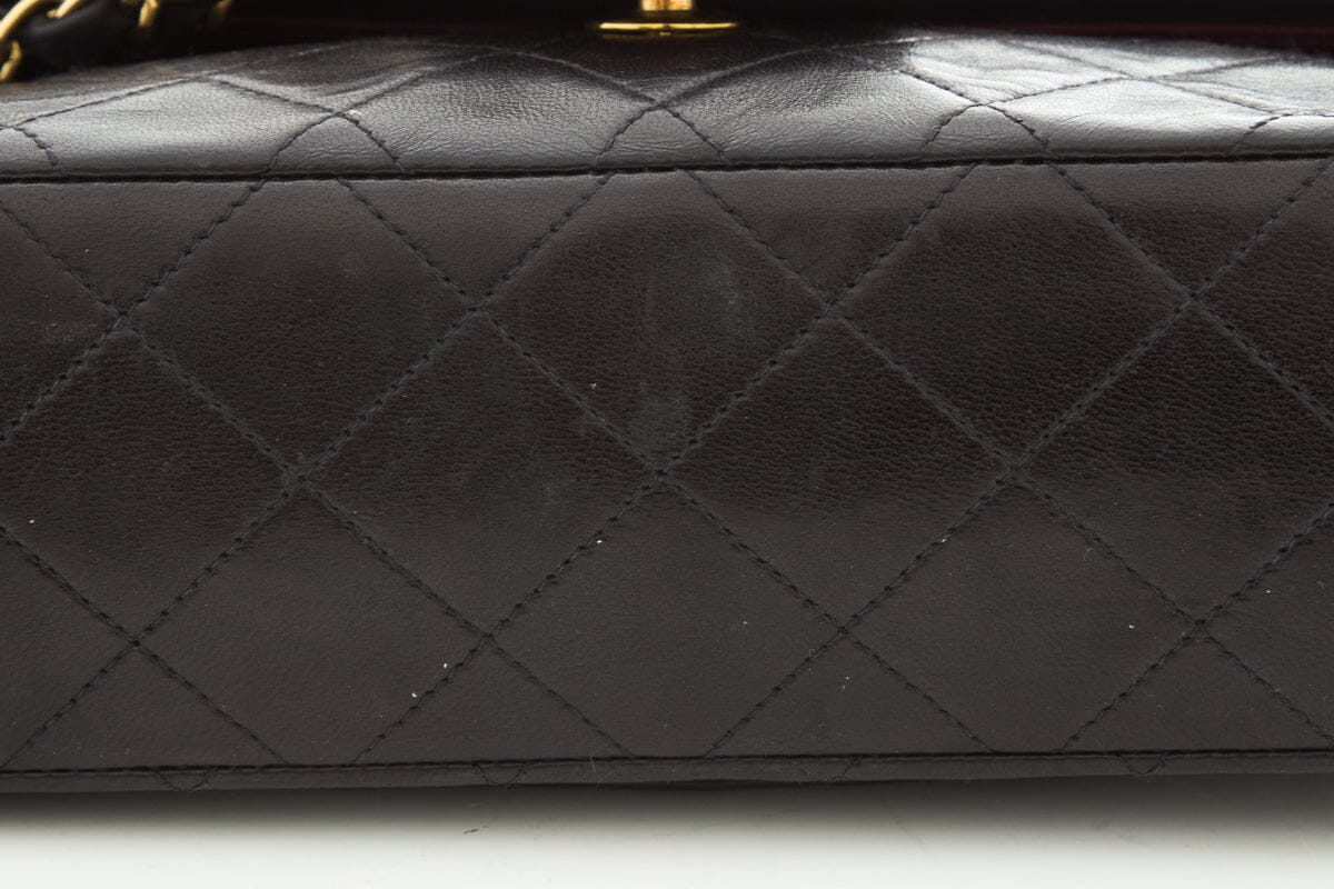 Chanel Vintage 1994-1996 Classic Double Flap Black Handbag