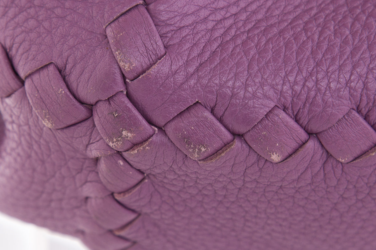 Bottega Veneta Purple Leather Hobo