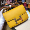 HM Constance 23 Epsom Yellow For Women, Womenâ€™s Handbags, Shoulder Bags 9.4in/23cm