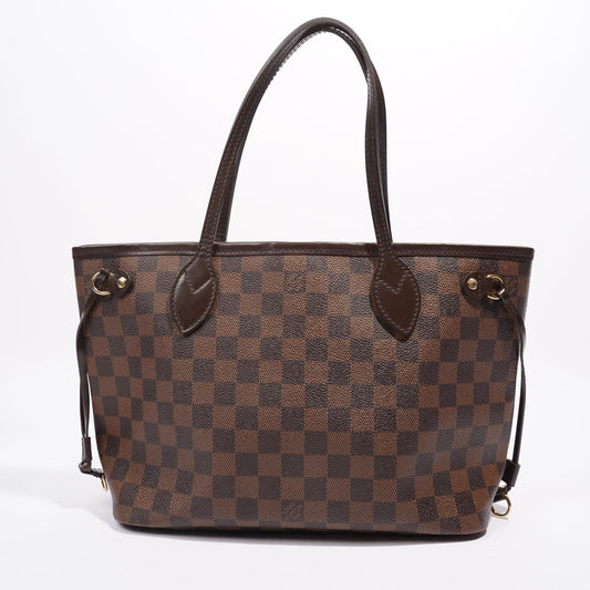 Louis Vuitton Neverfull  Damier Ebene Coated Canvas PM