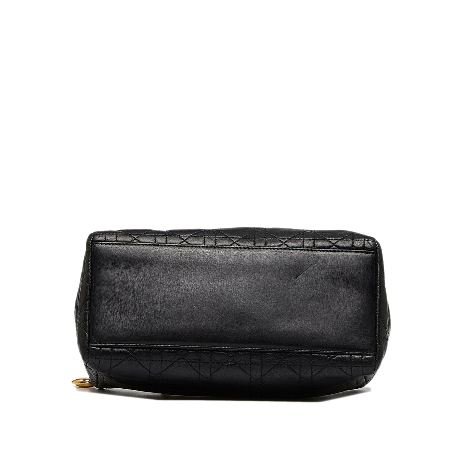 Dior Lady Dior Medium Black Cannage Quilted Leather