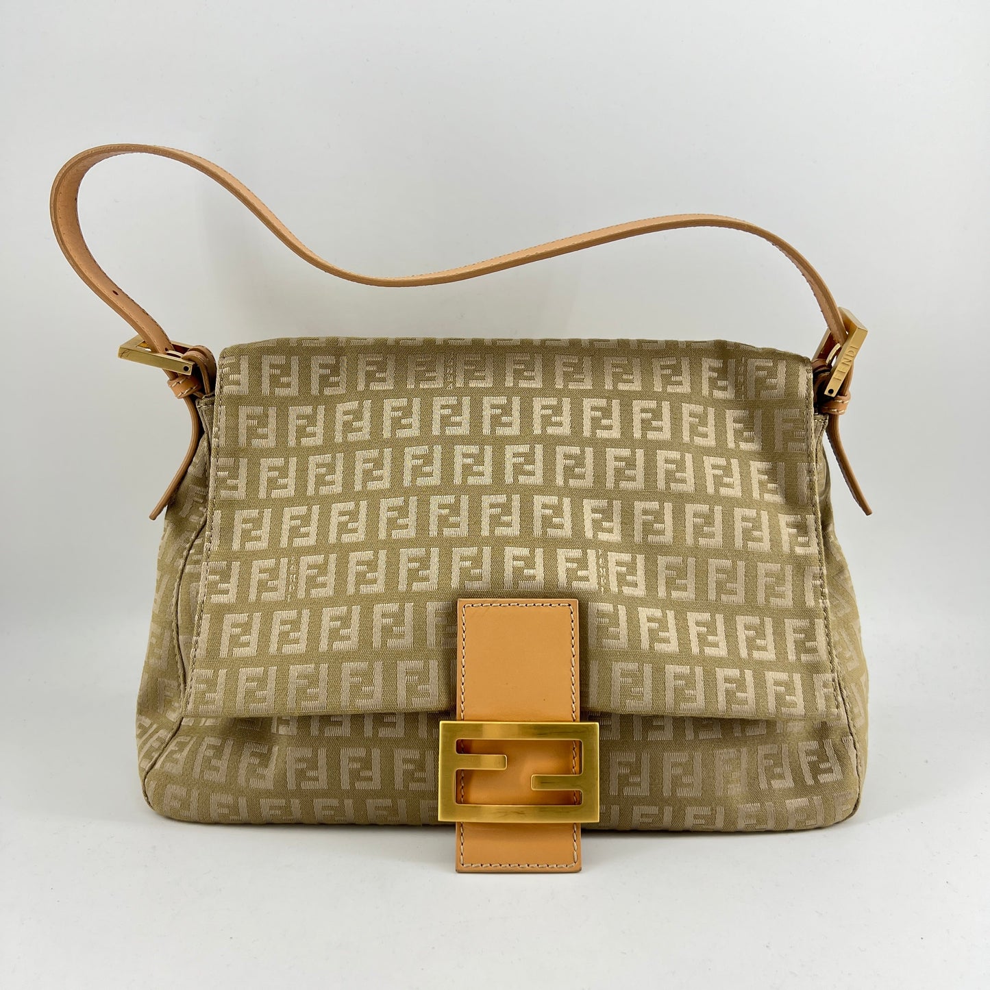 Fendi Zukka Mamma Baguette Shoulder Bag