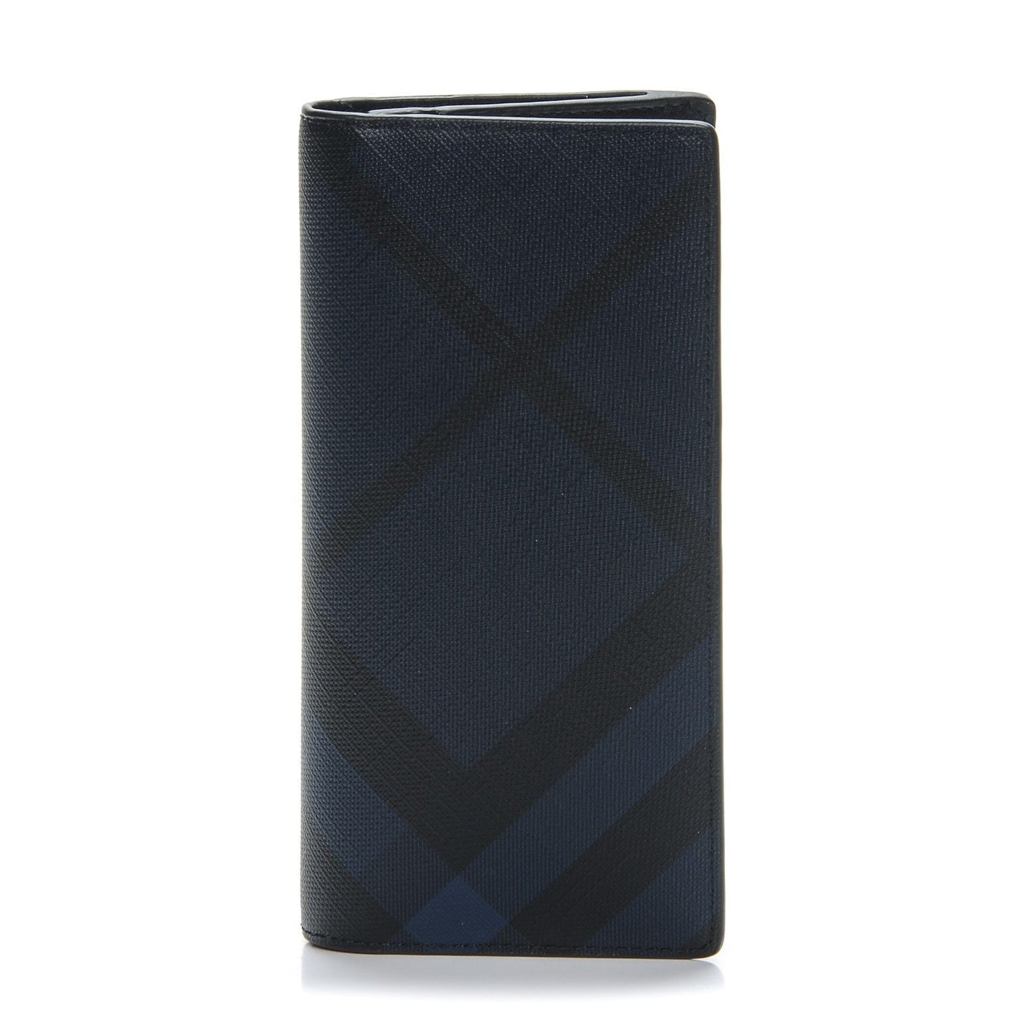 BURBERRY LONDON CHECK CONTINENTAL WALLET NAVY