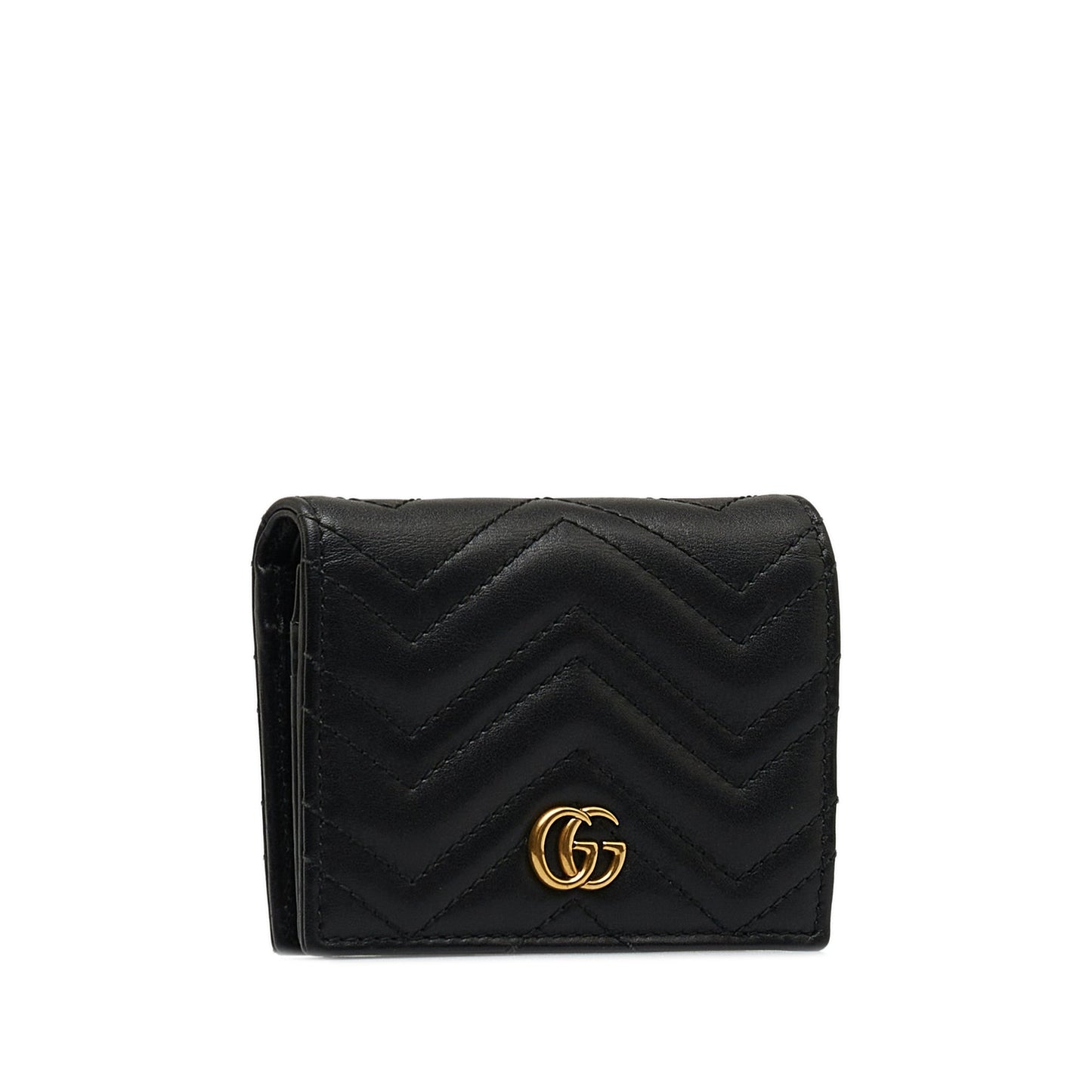 GUCCI GG Marmont Matelasse Compact Wallet Small Wallets