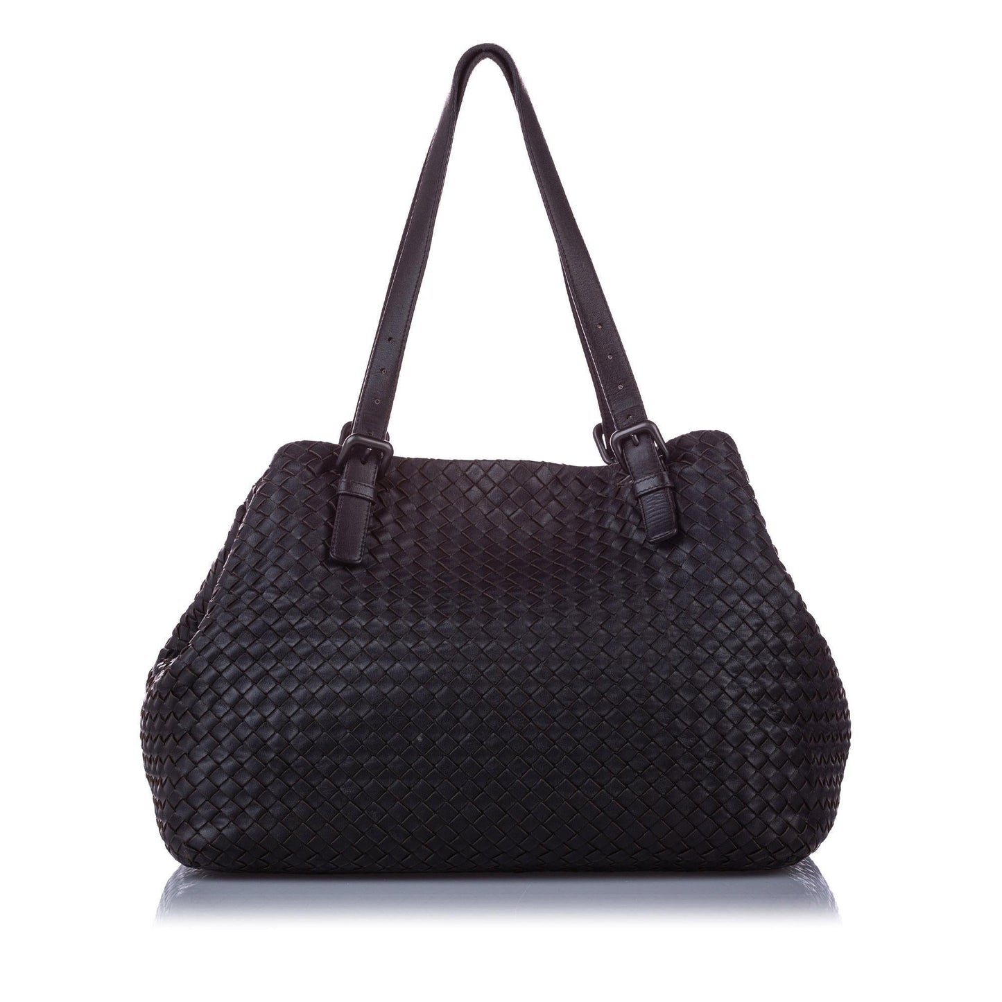 Bottega Veneta Large Intrecciato Cesta Leather Tote Bag (SHG-12421)