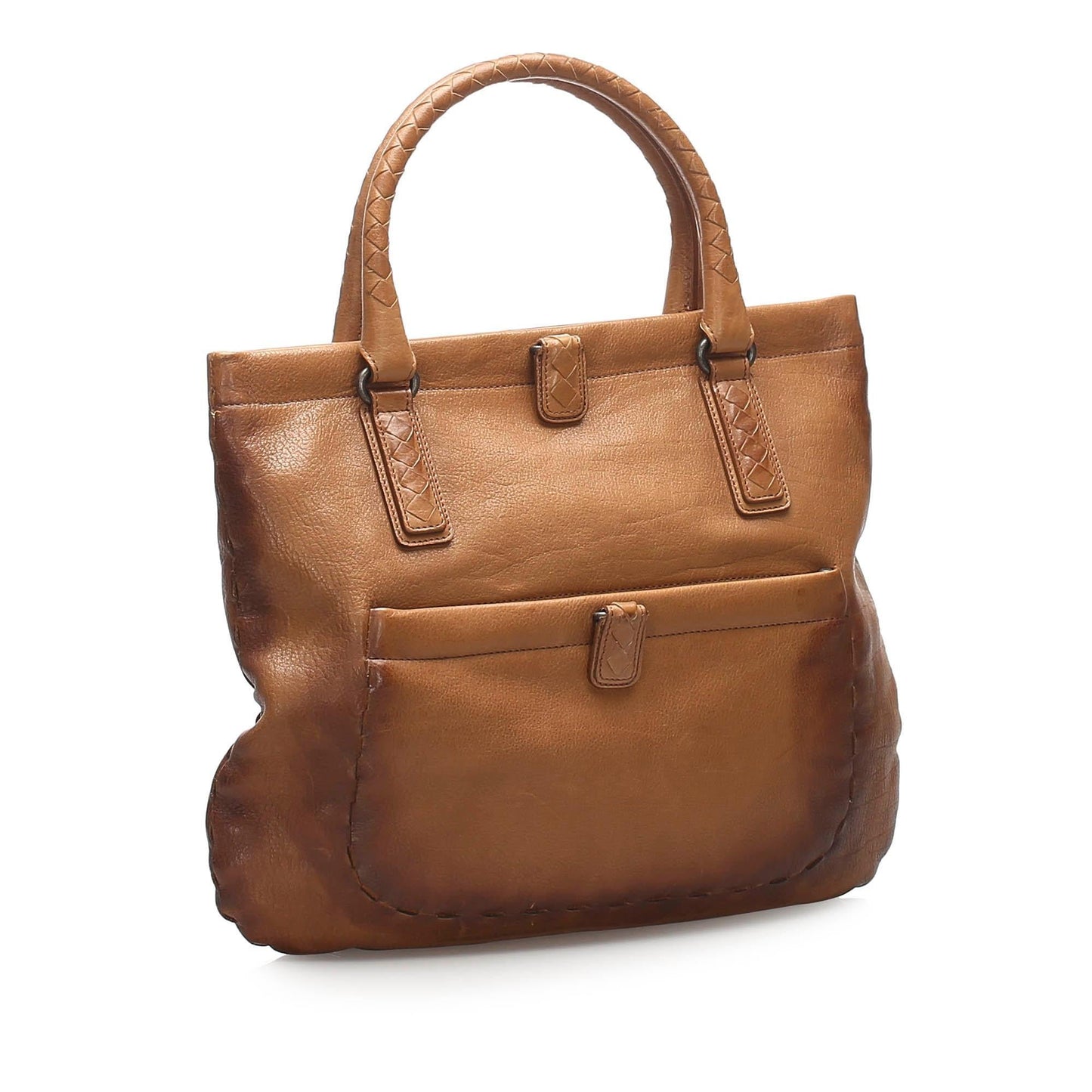 Bottega Veneta Marco Polo Leather Tote Bag (SHG-10942)