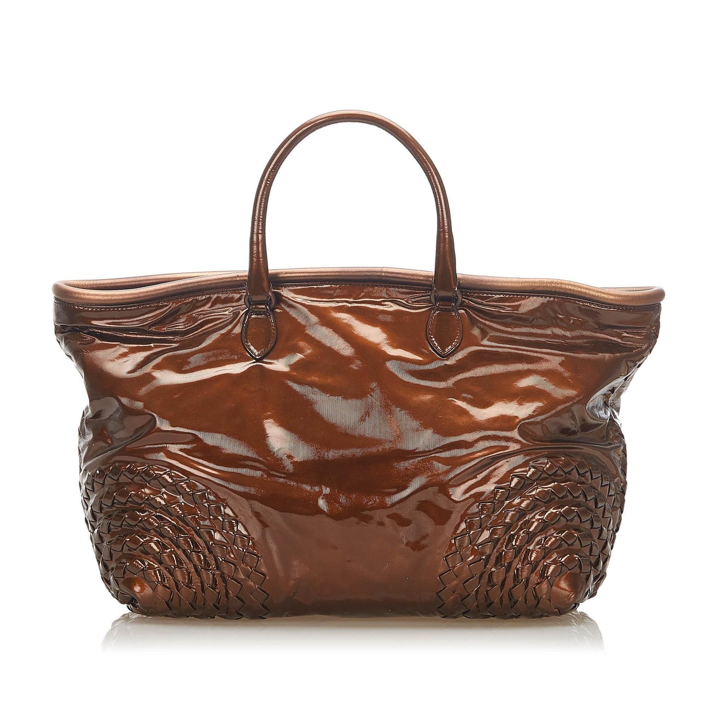 Bottega Veneta Patent Leather Tote (SHG-18130)