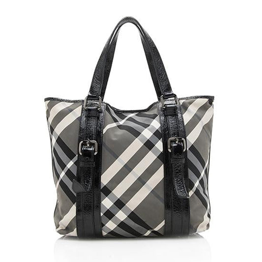 Burberry Beat Check Victoria Tote (SHF-11715)