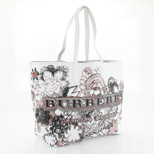 BURBERRY DOODLE REVERSIBLE PRINTED TOTE BAG