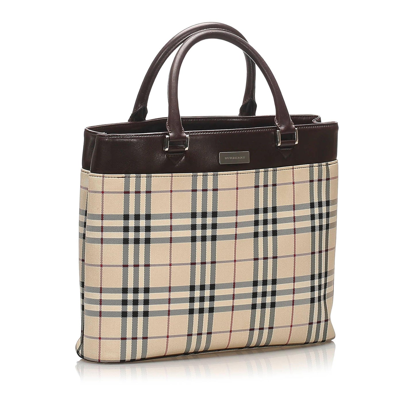 Burberry House Check Canvas Tote Bag (SHG-12454)