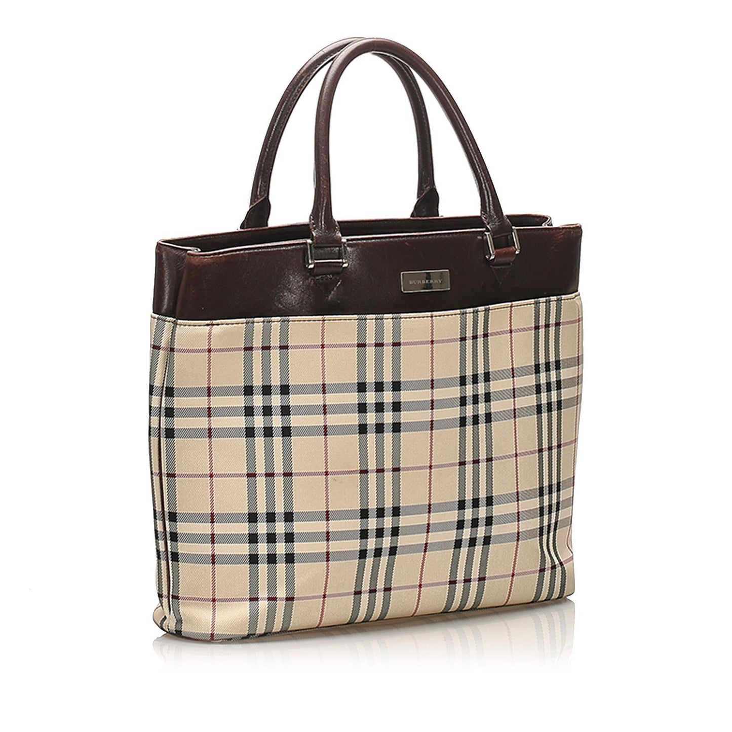 Burberry House Check Canvas Tote Bag (SHG-13563)