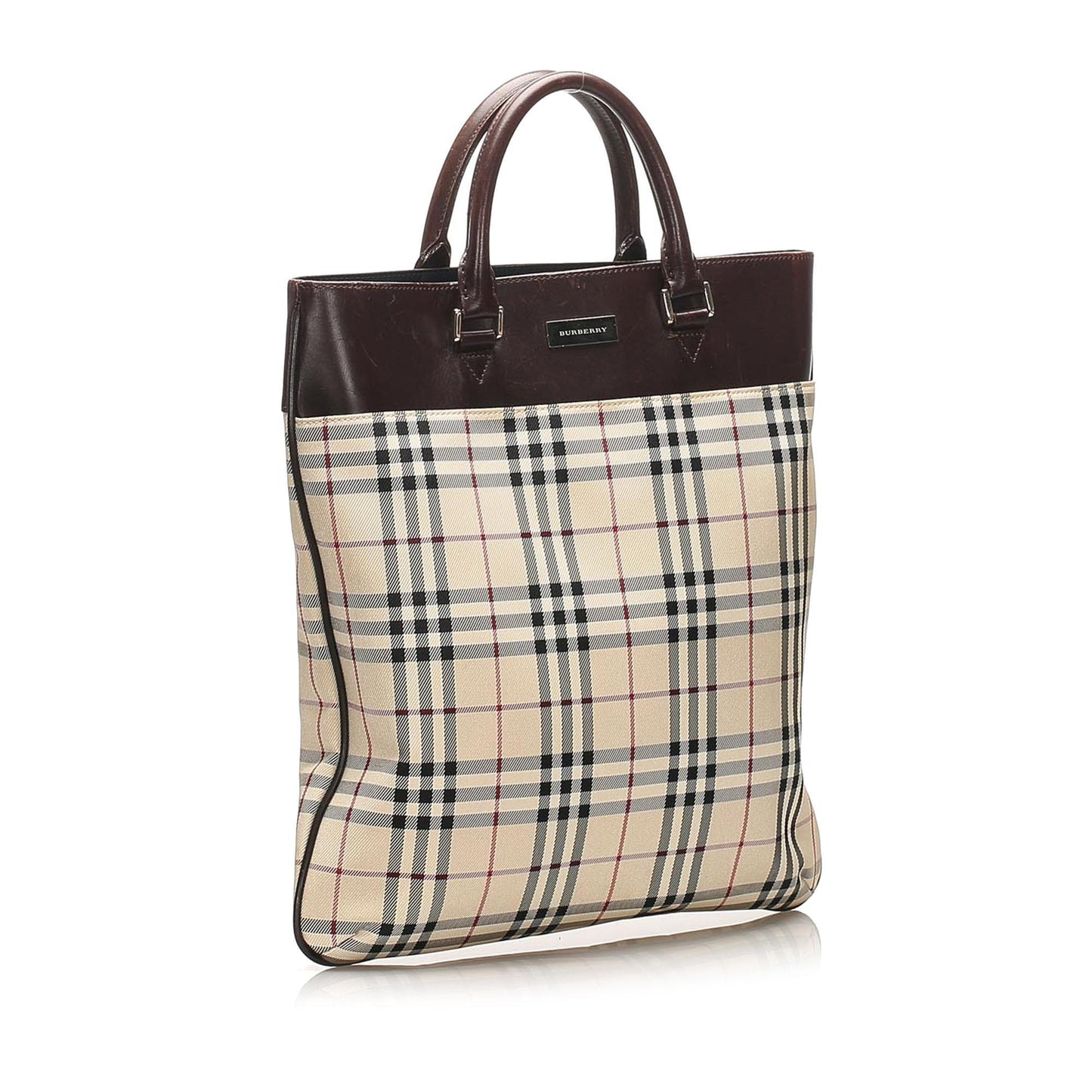 Burberry House Check Canvas Tote Bag (SHG-14005)