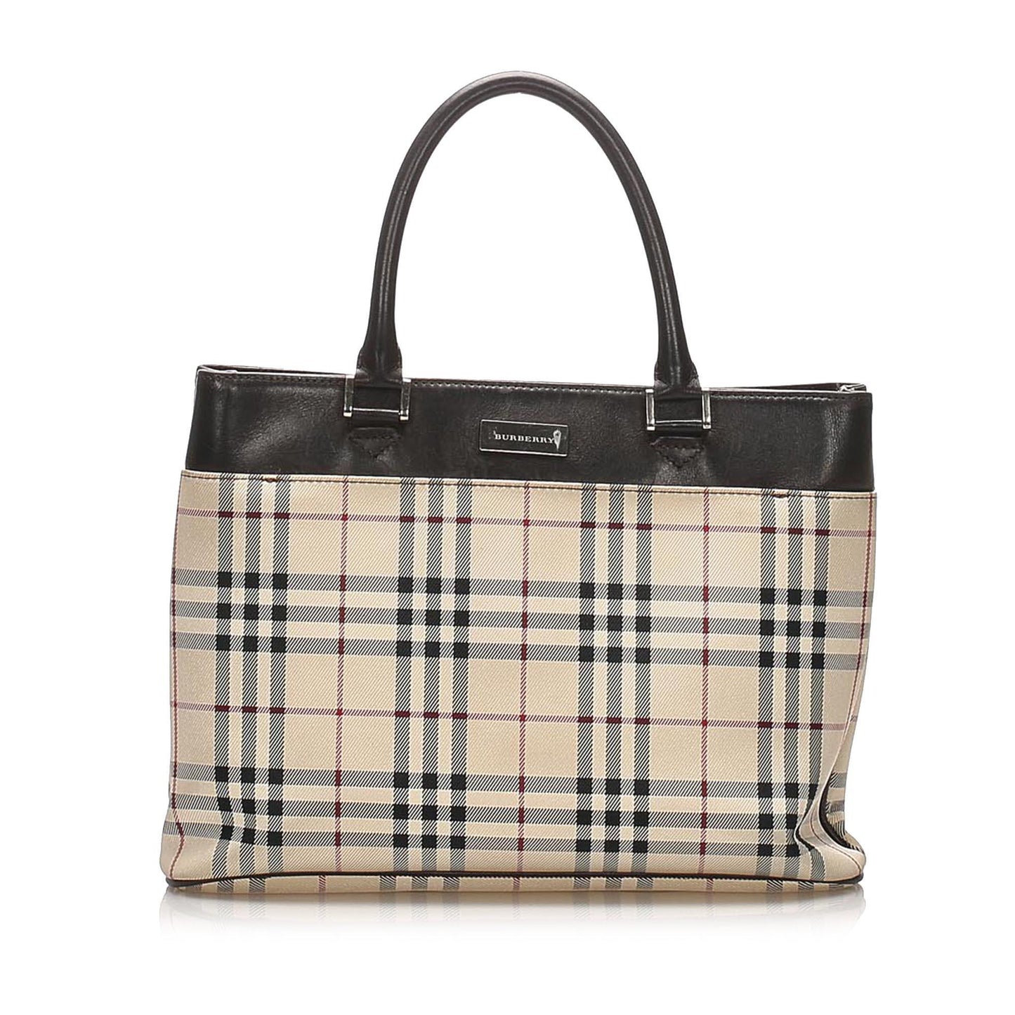 Burberry House Check Canvas Tote Bag (SHG-14600)