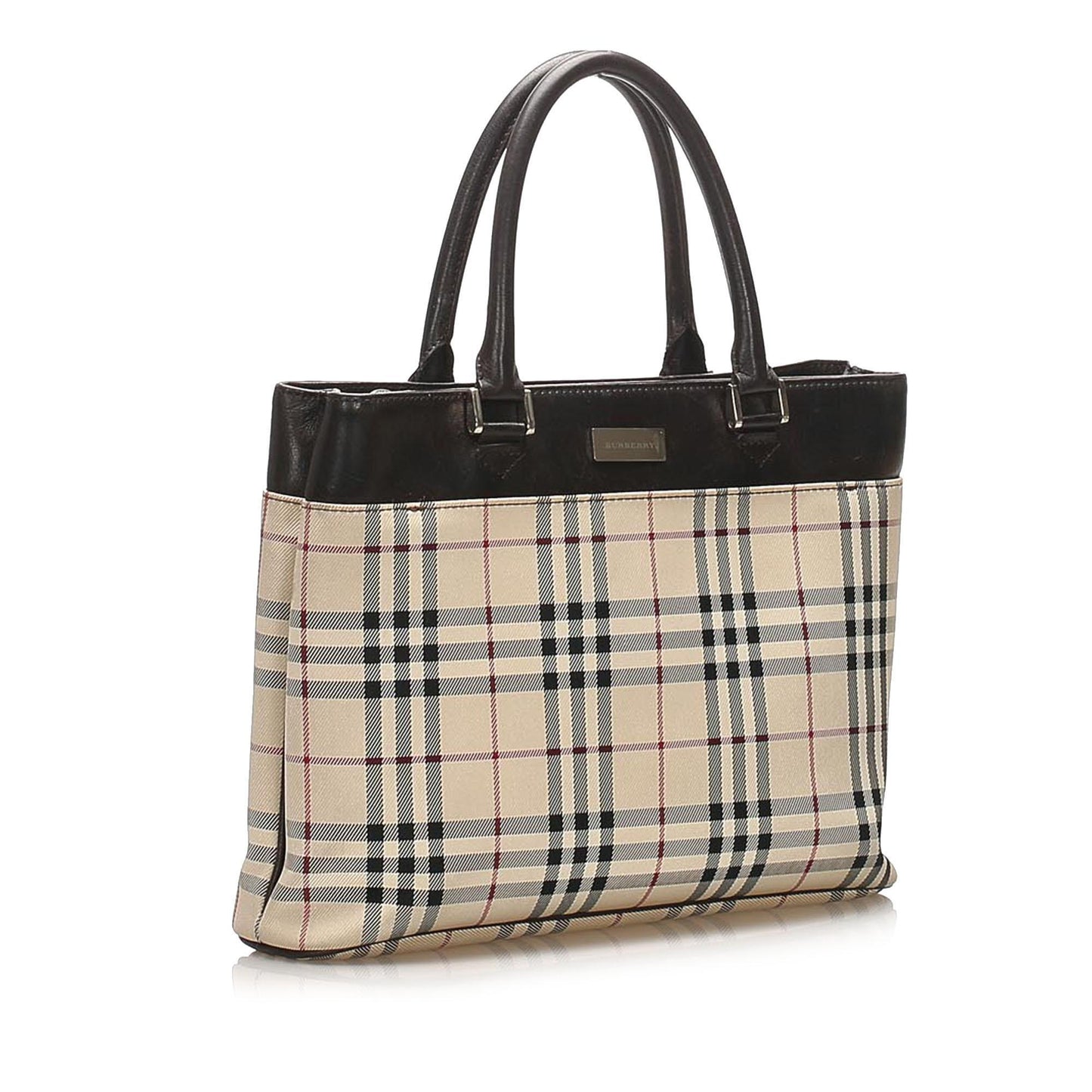 Burberry House Check Canvas Tote Bag (SHG-14600)