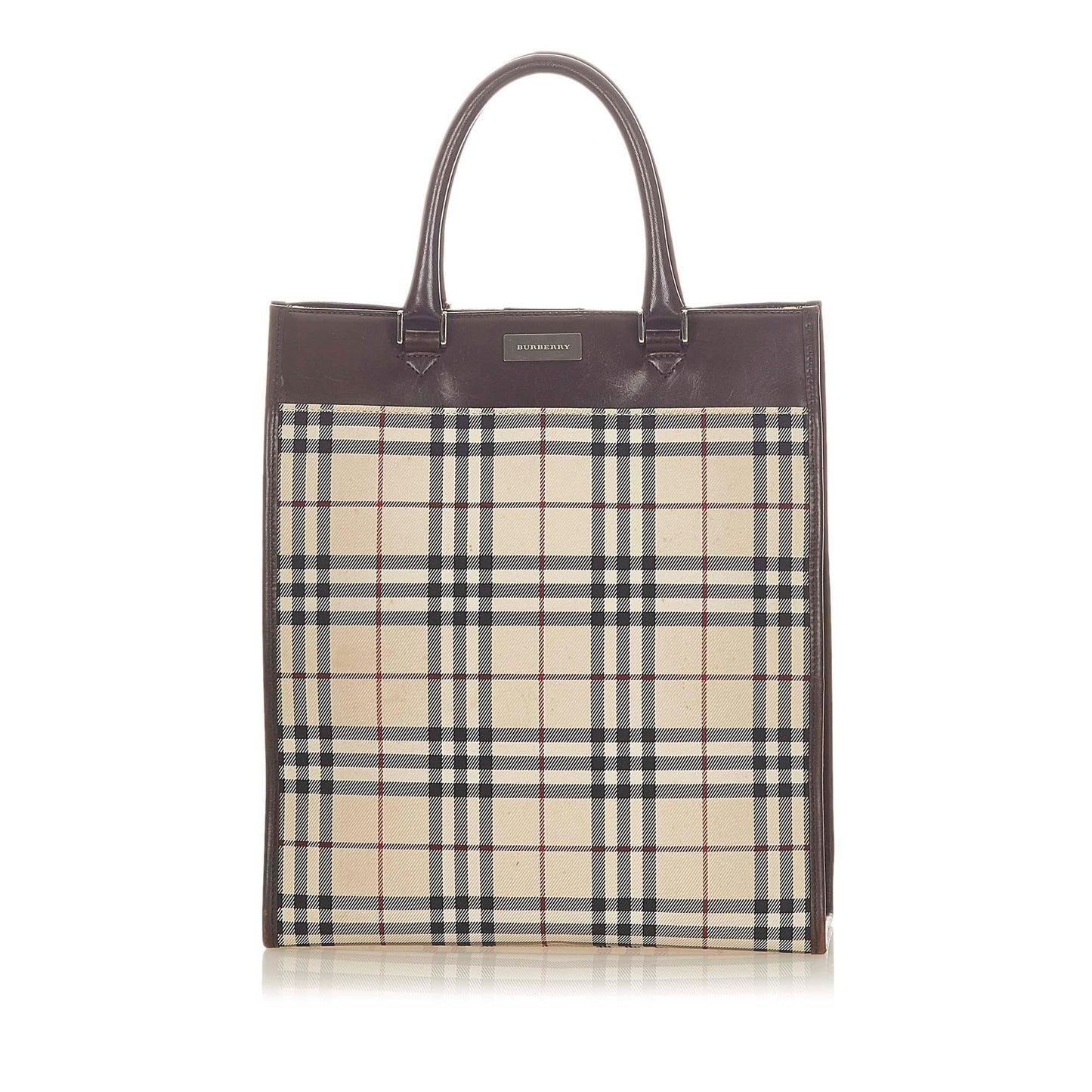 Burberry House Check Canvas Tote Bag (SHG-20393)