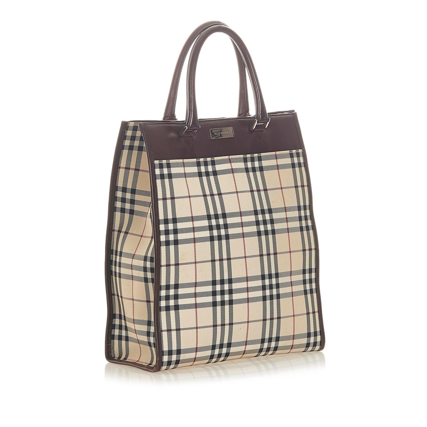 Burberry House Check Canvas Tote Bag (SHG-20393)