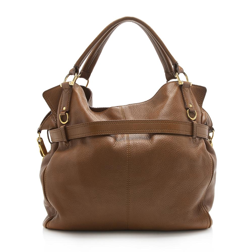 Burberry Leather Belted Tote