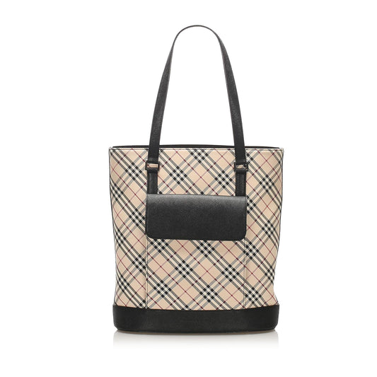 Burberry Nova Check Canvas Tote Bag (SHG-14225)