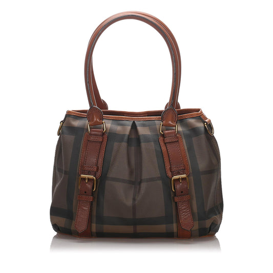 Burberry Smoke Check Northfield Tote  (SHG-12195)