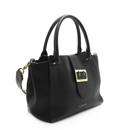 Burberry Soft Grain Calfskin Medium Buckle Tote - FINAL SALE (SHF-10970)