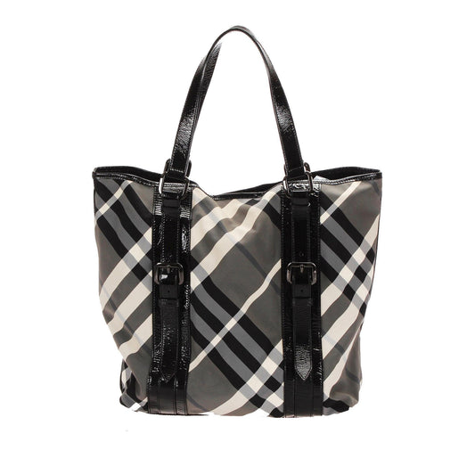 Burberry Supernova Check Tote  (SHG-12891)