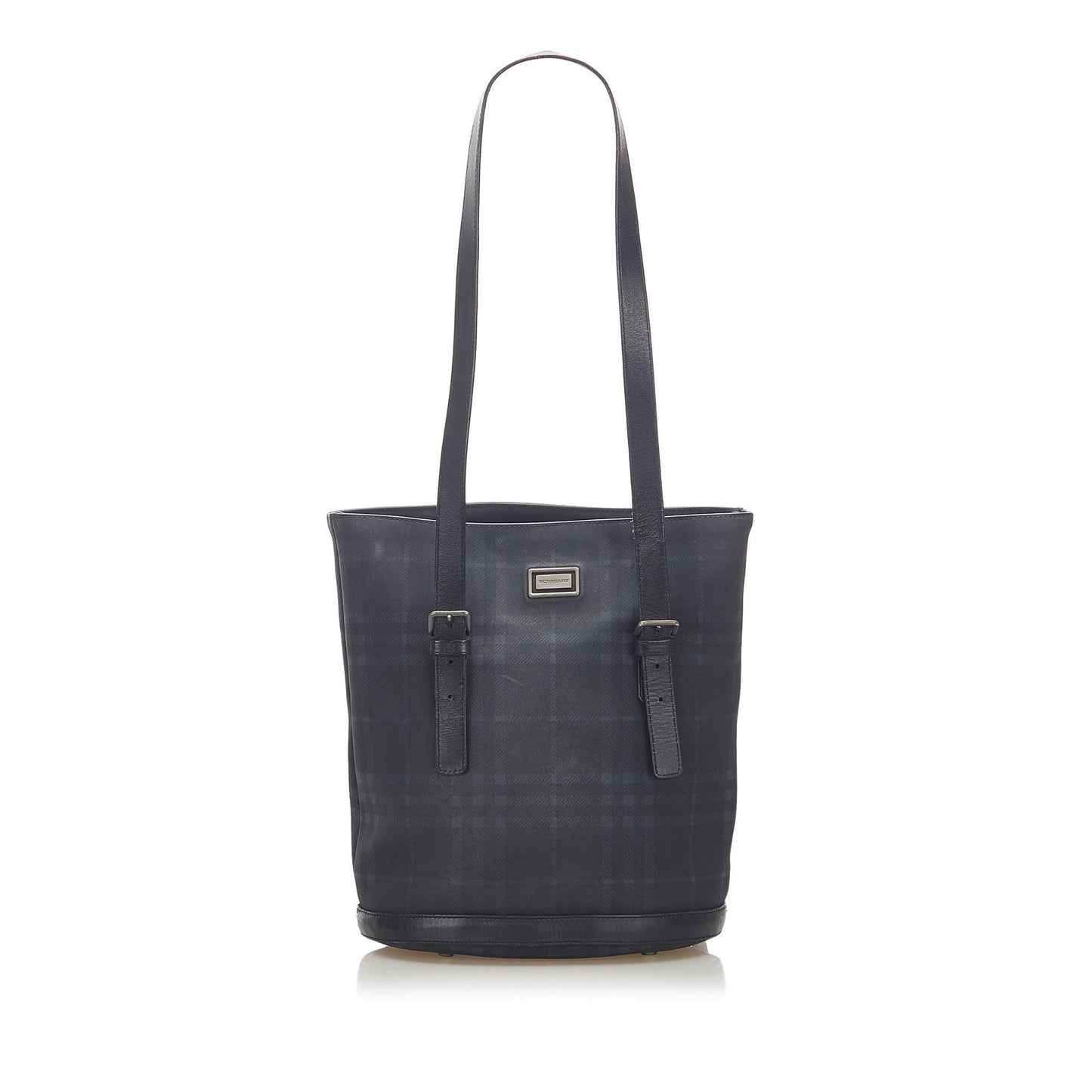 Burberry Tonal Check Tote Bag (SHG-17686)