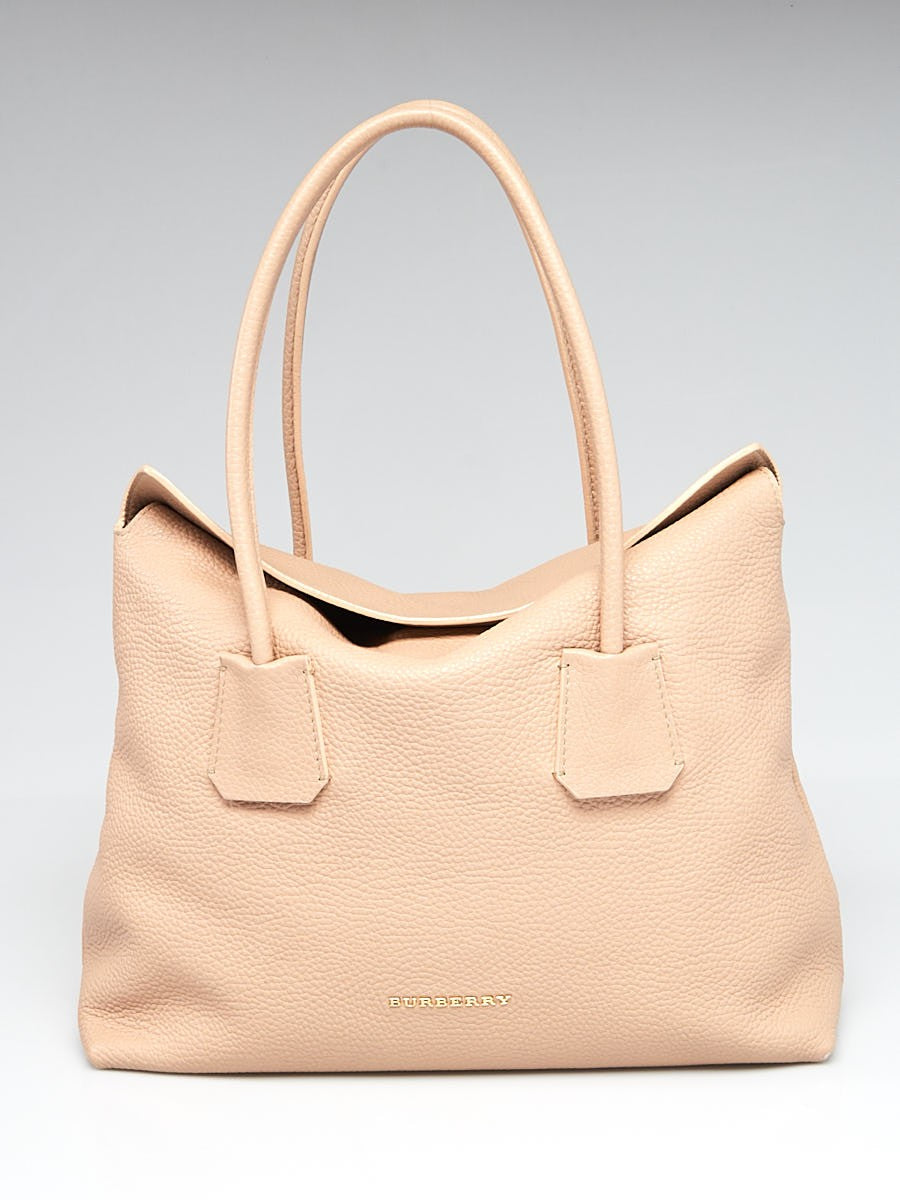 BURBERRY PEBBLED LEATHER BAYNARD TOTE