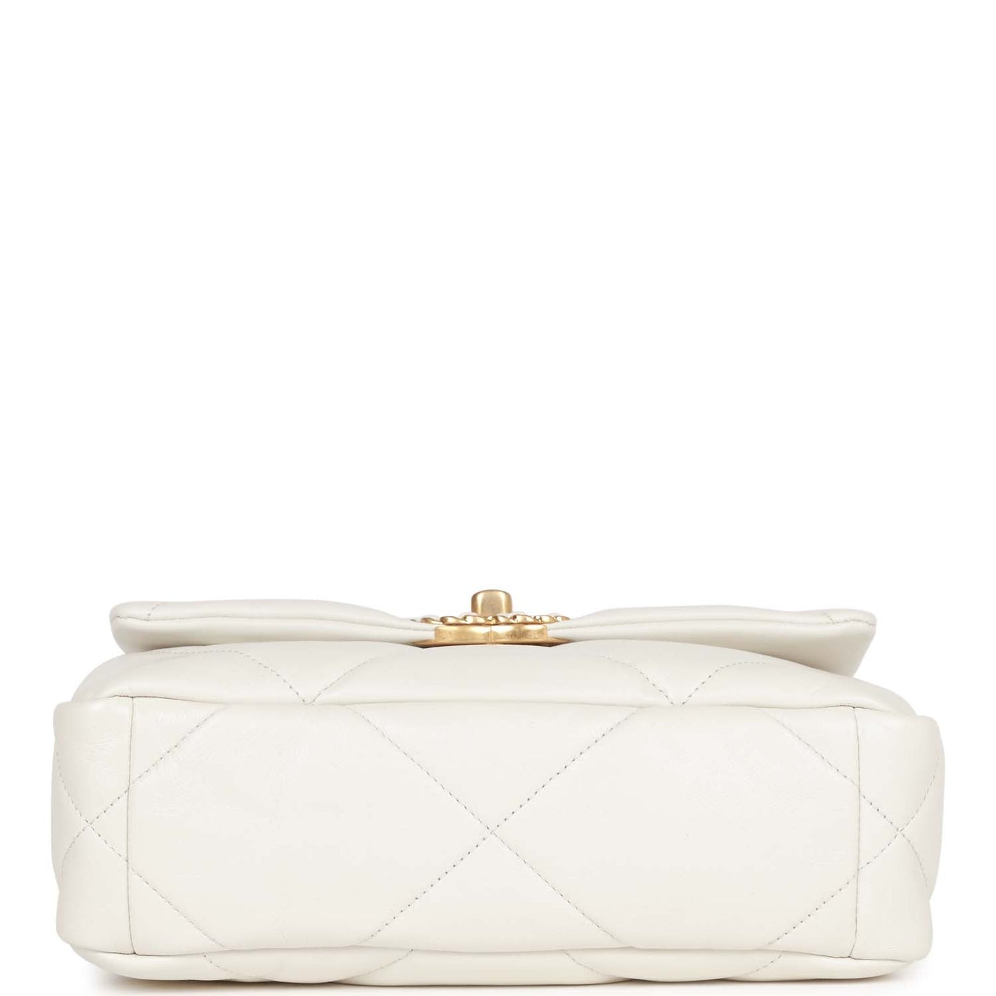 Chanel Medium 19 Flap Bag White Calfskin Mixed Hardware