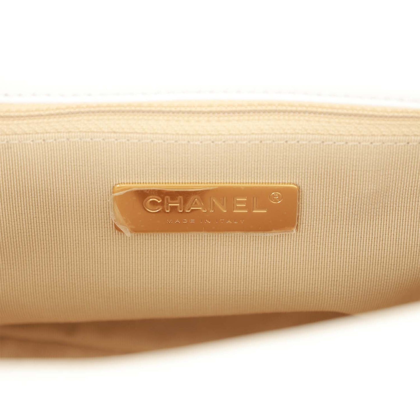 Chanel Medium 19 Flap Bag White Calfskin Mixed Hardware