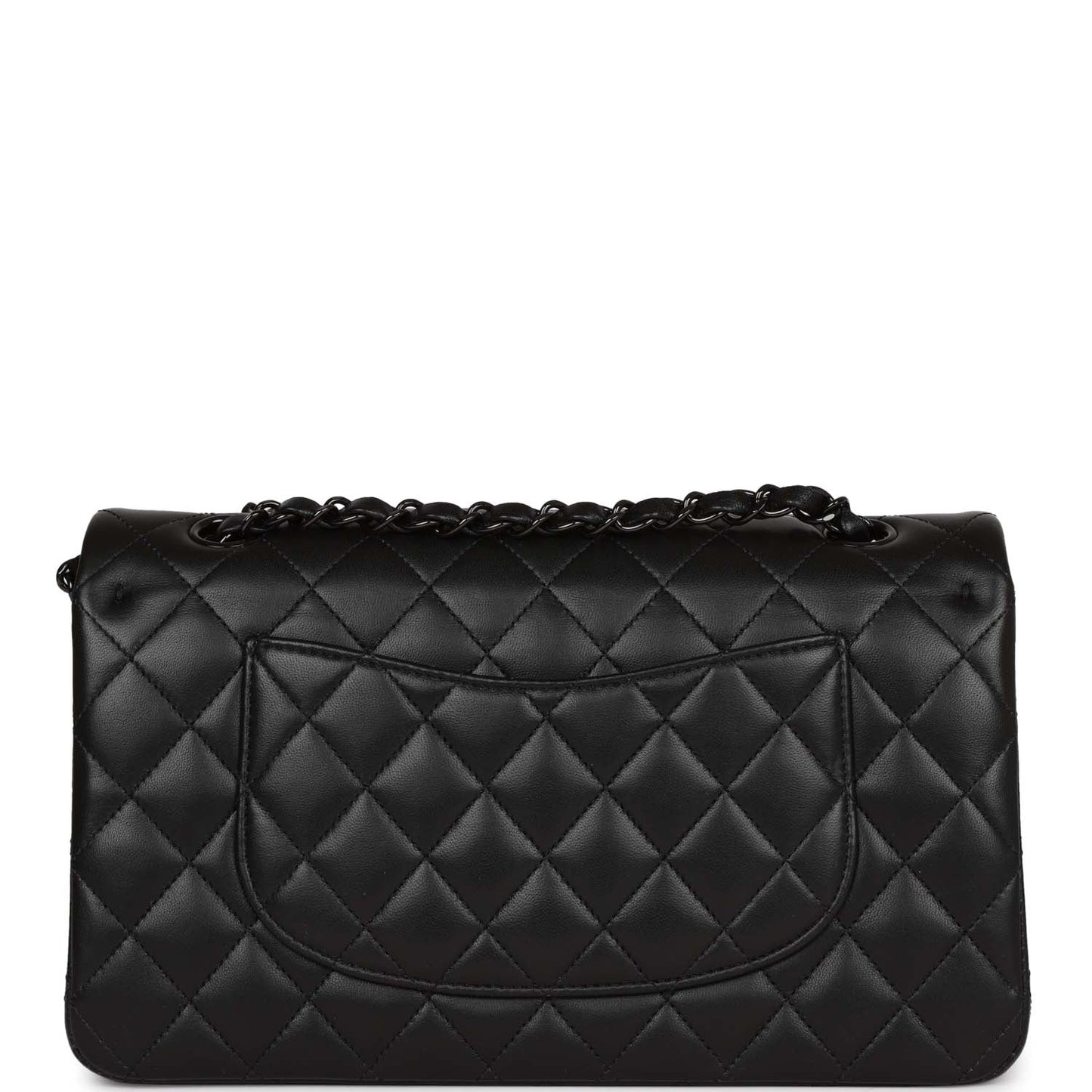 Chanel Medium Classic Double Flap Bag SO Black Lambskin Black Hardware