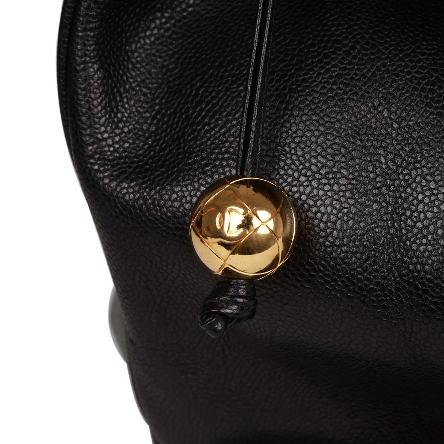 Vintage Chanel Supermodel Tote Black Caviar Gold Hardware