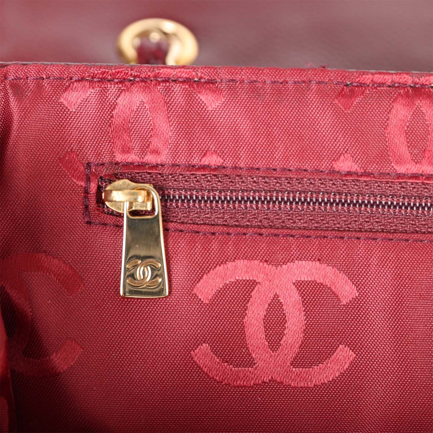 Vintage Chanel Wild Stitch Full Flap Burgundy Caviar Gold Hardware