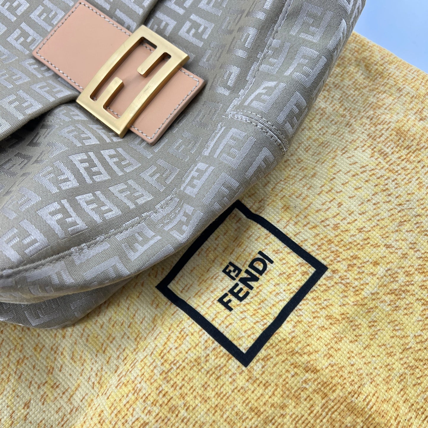 Fendi Zukka Mamma Baguette Shoulder Bag