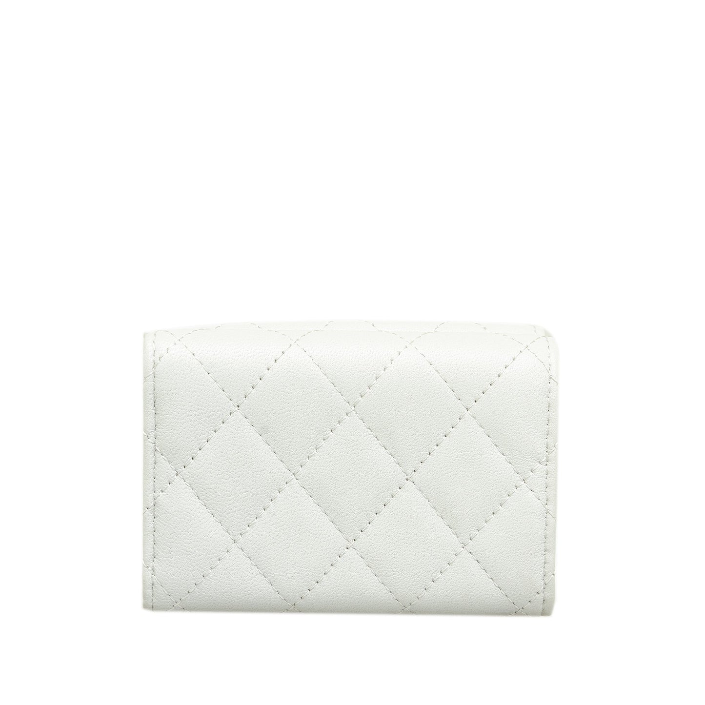 CHANEL CC Lambskin Trifold Flap Wallet Small Wallets