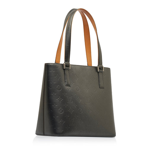 Gray Louis Vuitton Monogram Mat Stockton Tote Bag