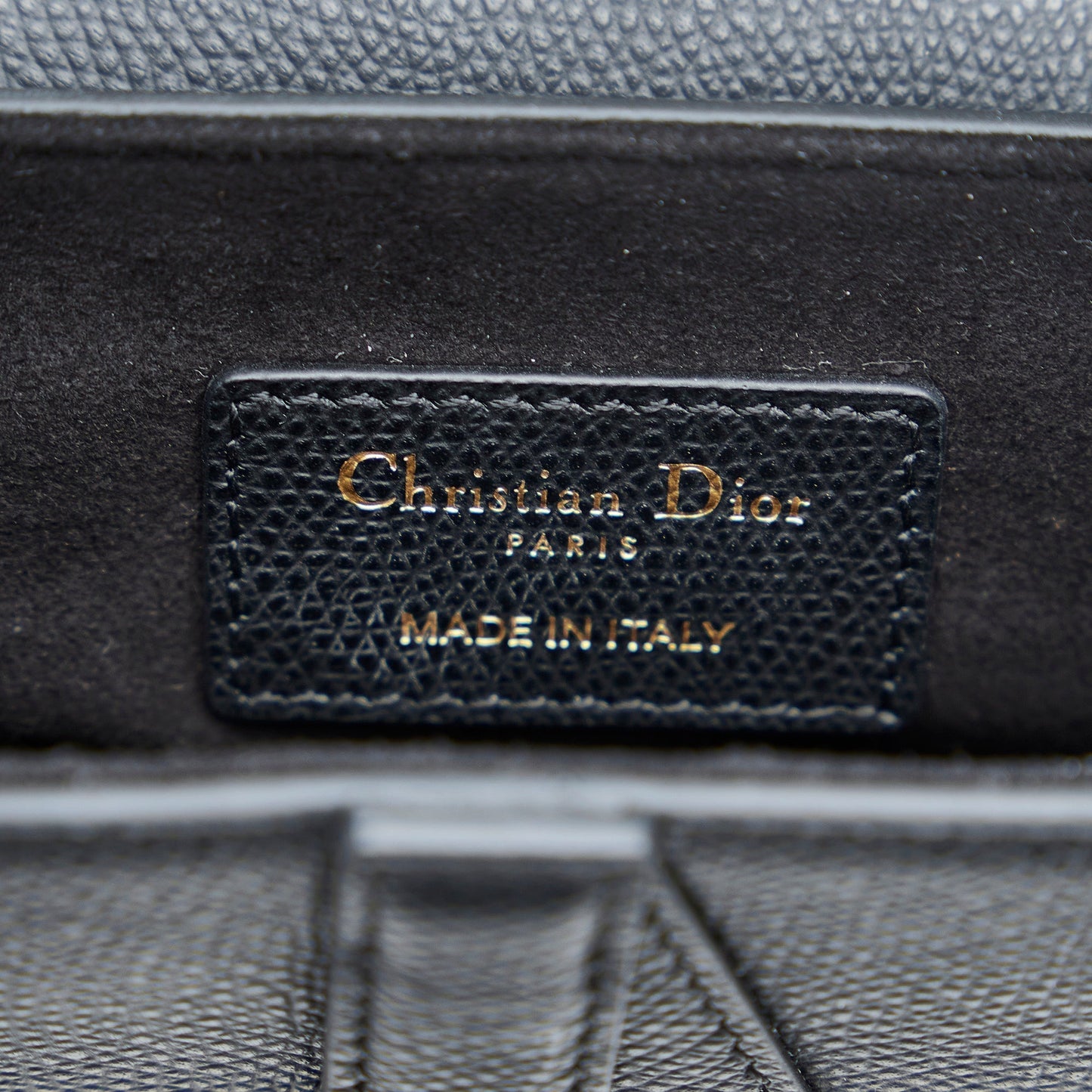 Dior Saddle Bag Mini Black Calfskin