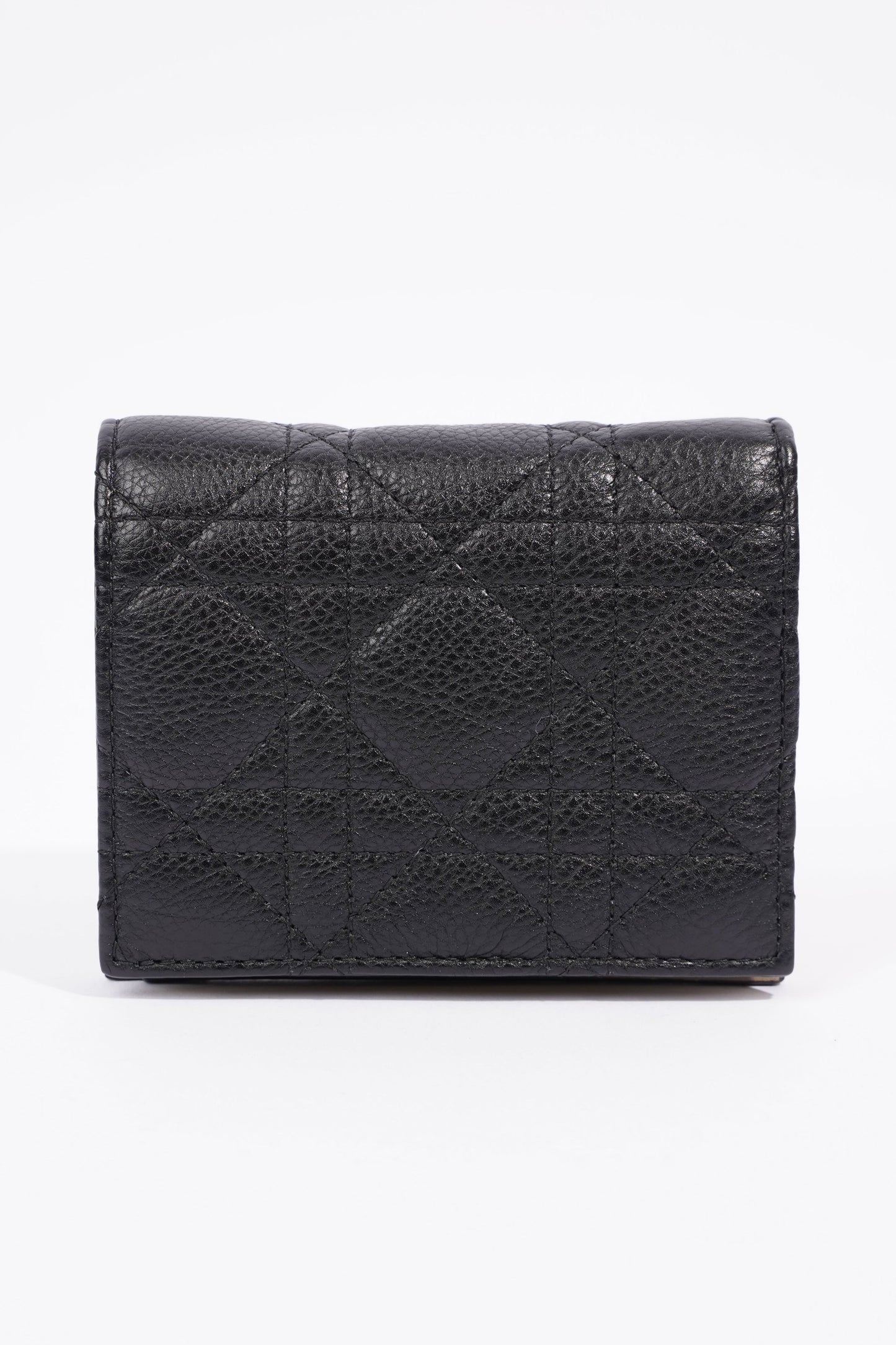 Christian Dior Caro Wallet Small Black / Taupe Leather Small