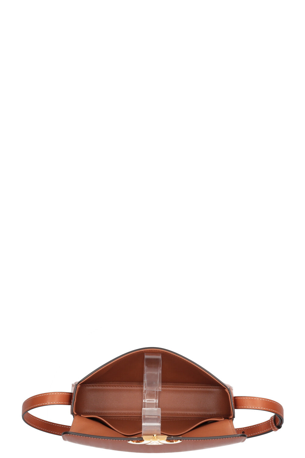 CELINE Triomphe Shoulder Bag Brown Tan