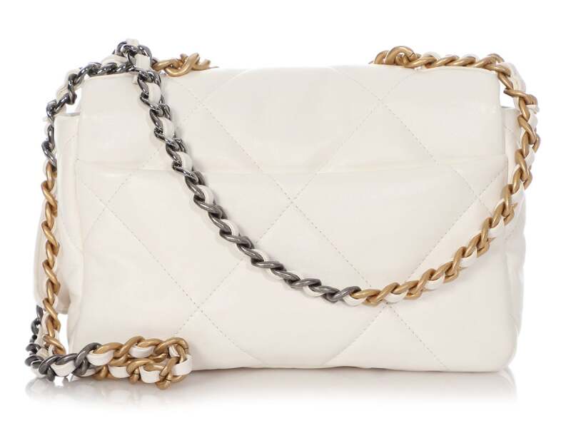 CHANEL QUILTED CALFSKIN MEDIUM CHANEL 19 BAG