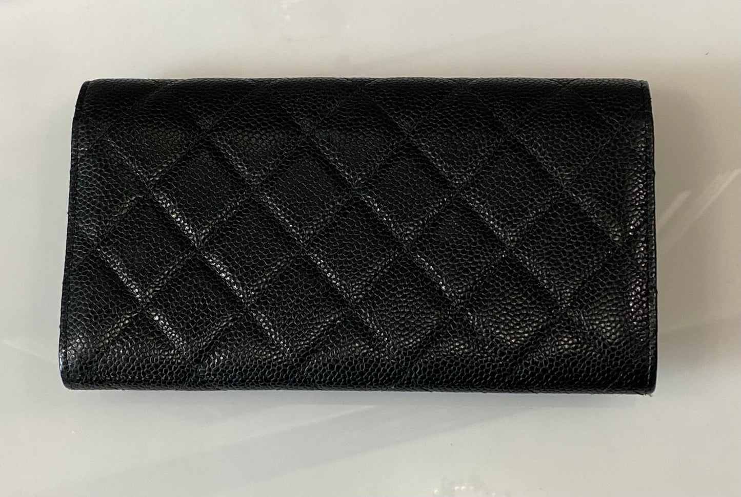 CHANEL COCO CAVIAR MATELASSE LONG WALLET