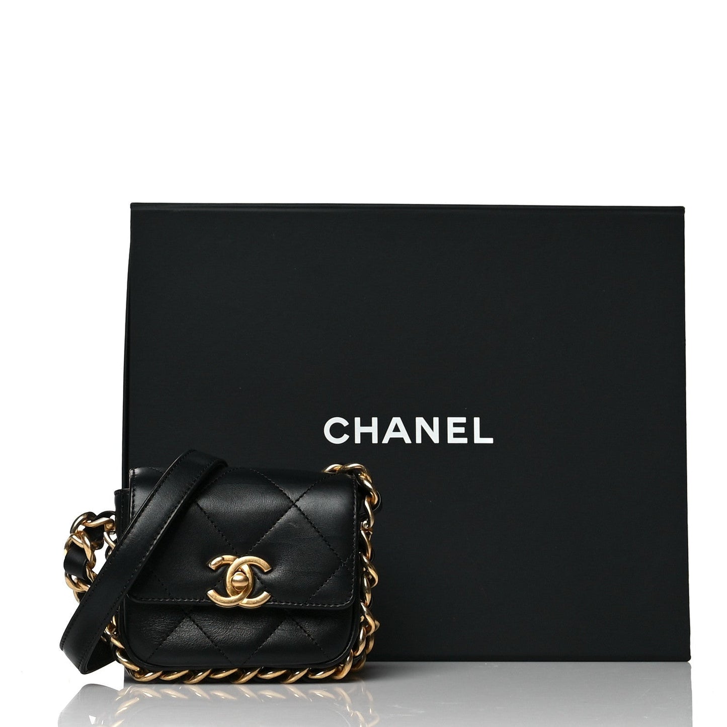 CHANEL QUILTED CALFSKIN MINI FRAMING CHAIN BAG