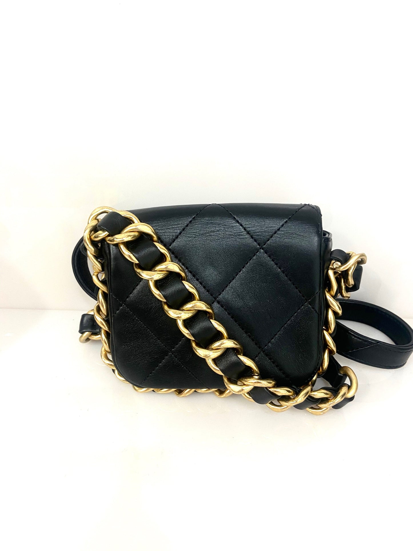 CHANEL QUILTED CALFSKIN MINI FRAMING CHAIN BAG