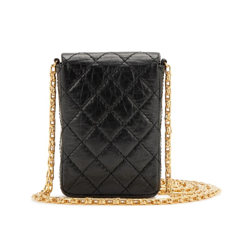 CHANEL QUILTED AGED CALFSKIN 2.55 REISSUE PHONE CASE