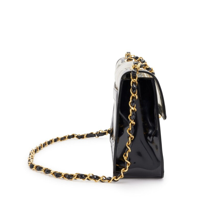 CHANEL QUILTED CC JUMBO DOUBLE CHAIN BAG