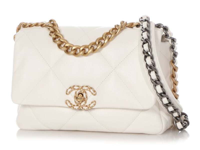 CHANEL QUILTED CALFSKIN MEDIUM CHANEL 19 BAG