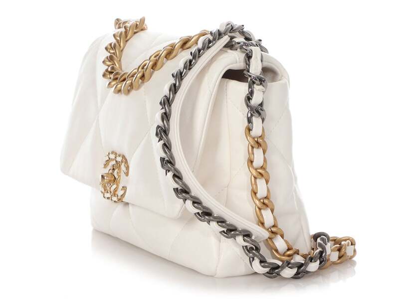 CHANEL QUILTED CALFSKIN MEDIUM CHANEL 19 BAG