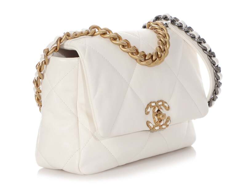 CHANEL QUILTED CALFSKIN MEDIUM CHANEL 19 BAG