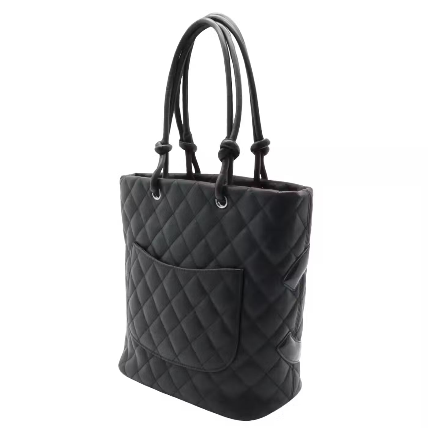 CHANEL QUILTED CALFSKIN SMALL CAMBON LIGNE TOTE BAG