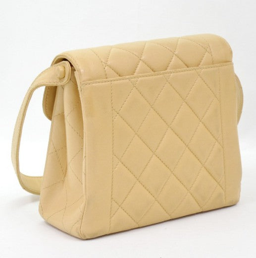 CHANEL QUILTED LAMBSKIN DIANA SHOULDER BAG