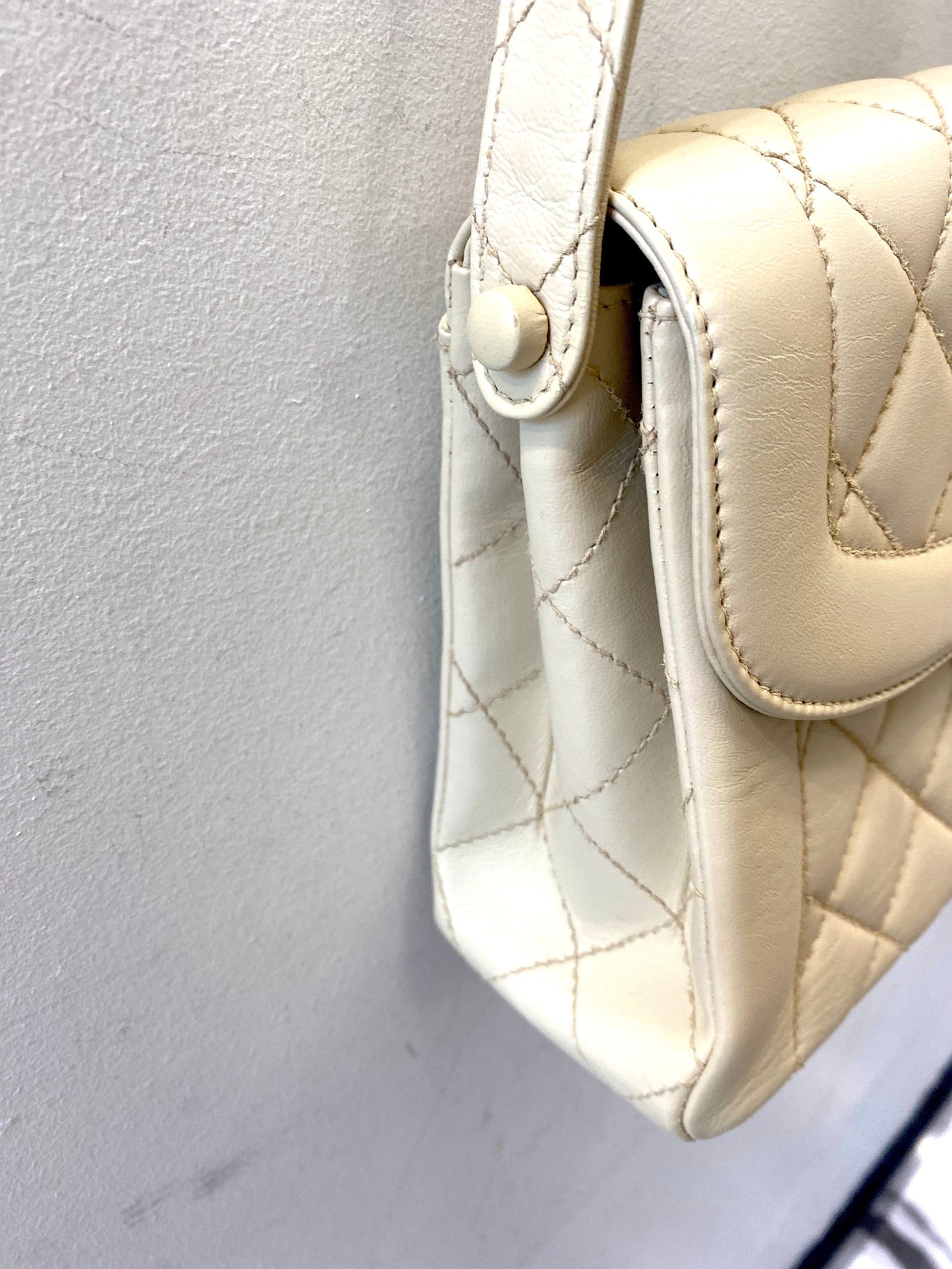 CHANEL QUILTED LAMBSKIN DIANA SHOULDER BAG